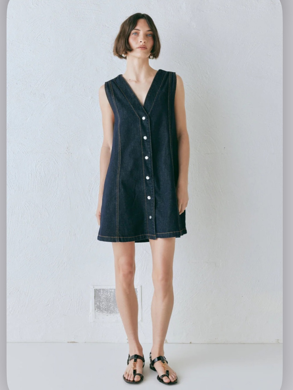 VRG GRL Aston Denim Mini Dress Indigo size AU 14/US 10